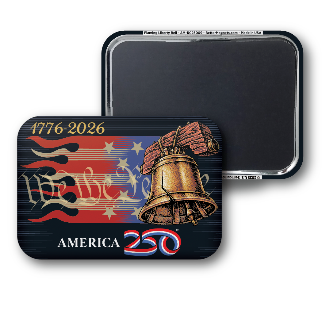 Flaming Liberty Bell | Officially Licensed America250™