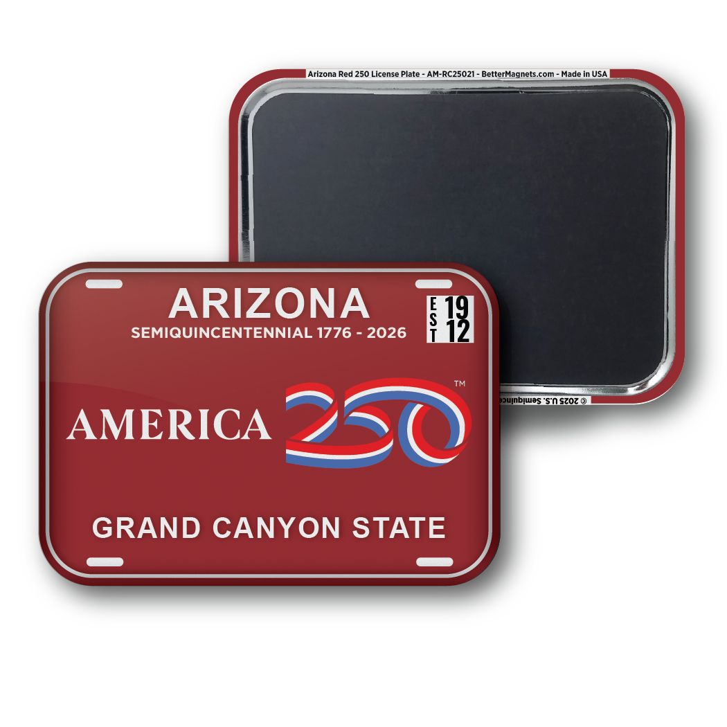 Arizona Red 250 License Plate | Officially Licensed America250™