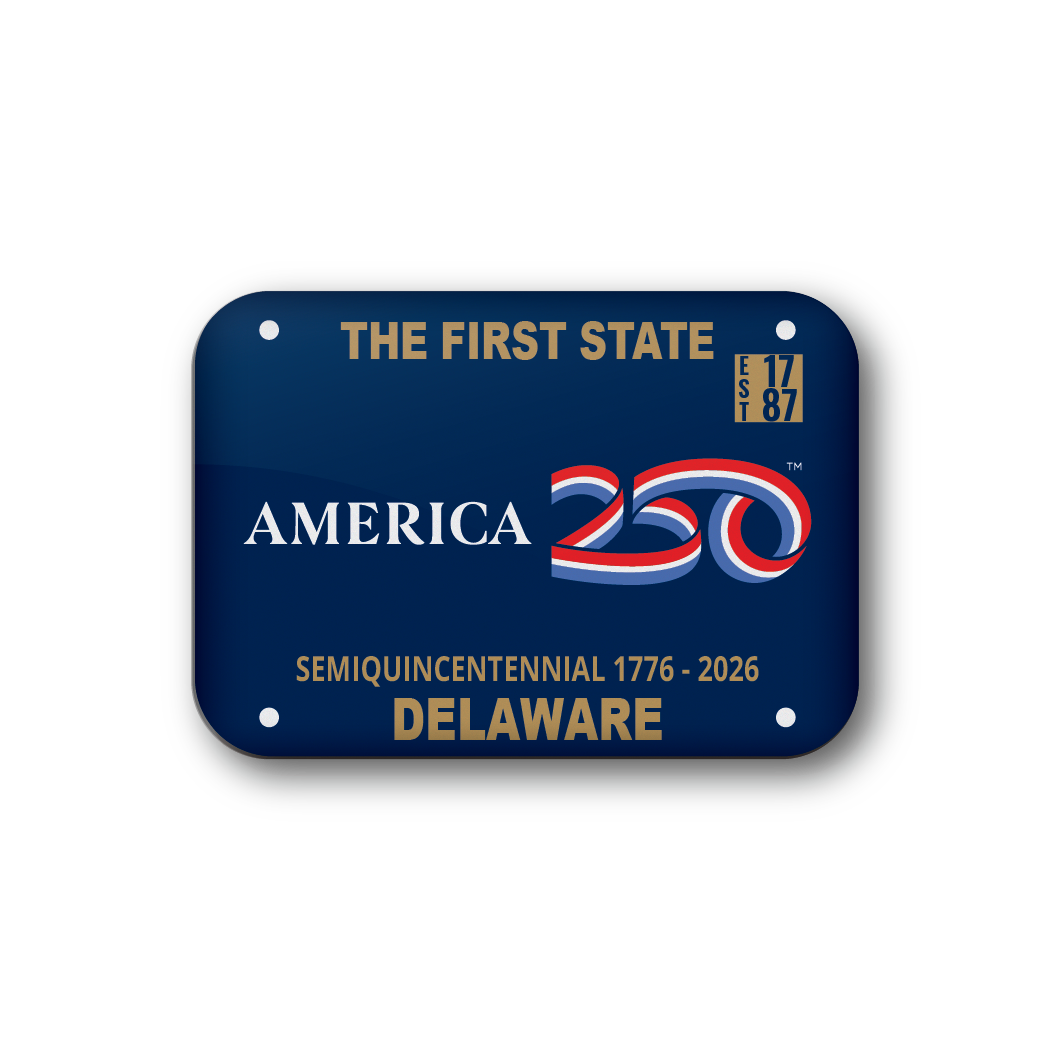 Delaware 250 License Plate | Officially Licensed America250™