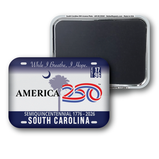 South Carolina 250 License Plate | Officially Licensed America250™