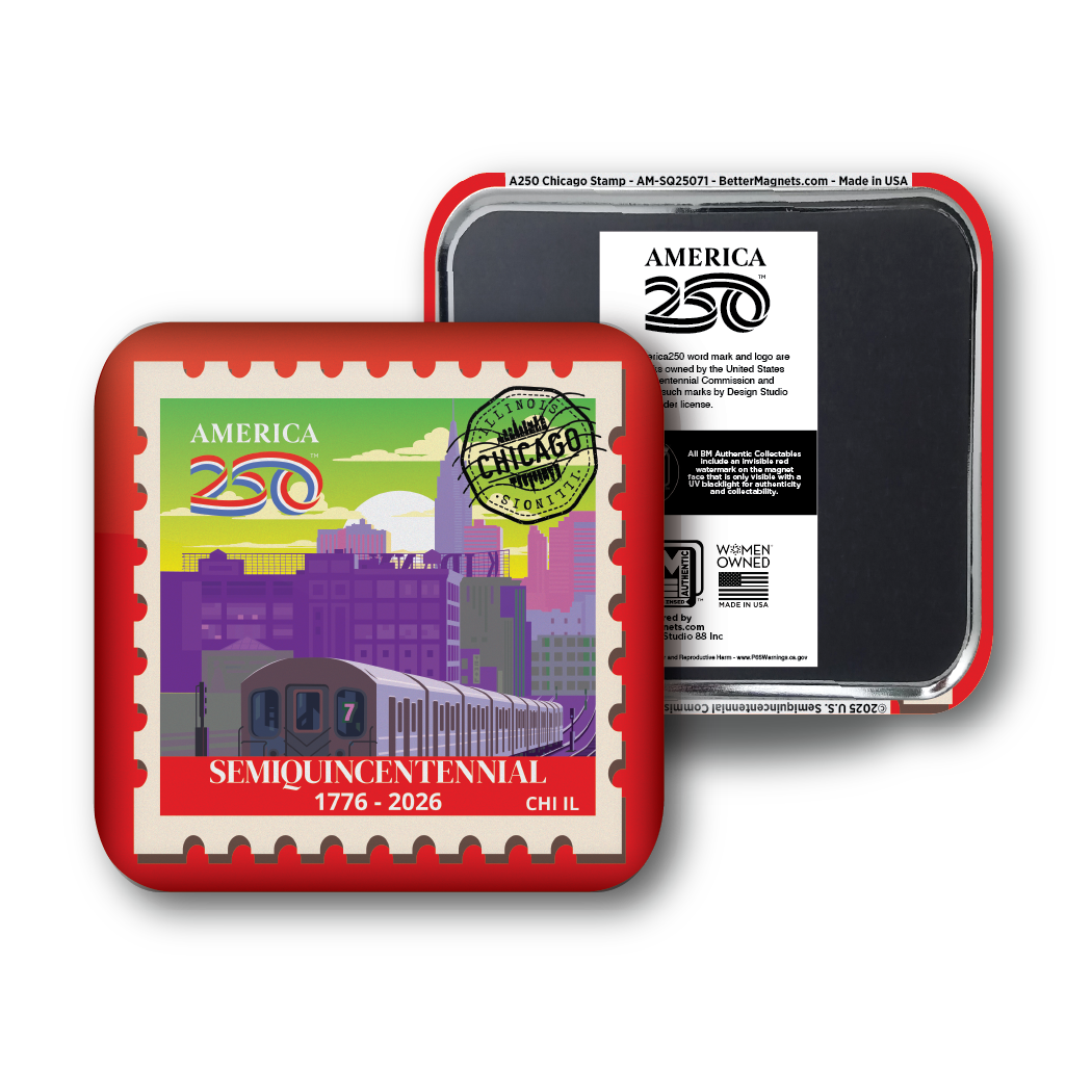 America250™ Chicago Stamp | Officially Licensed America250™