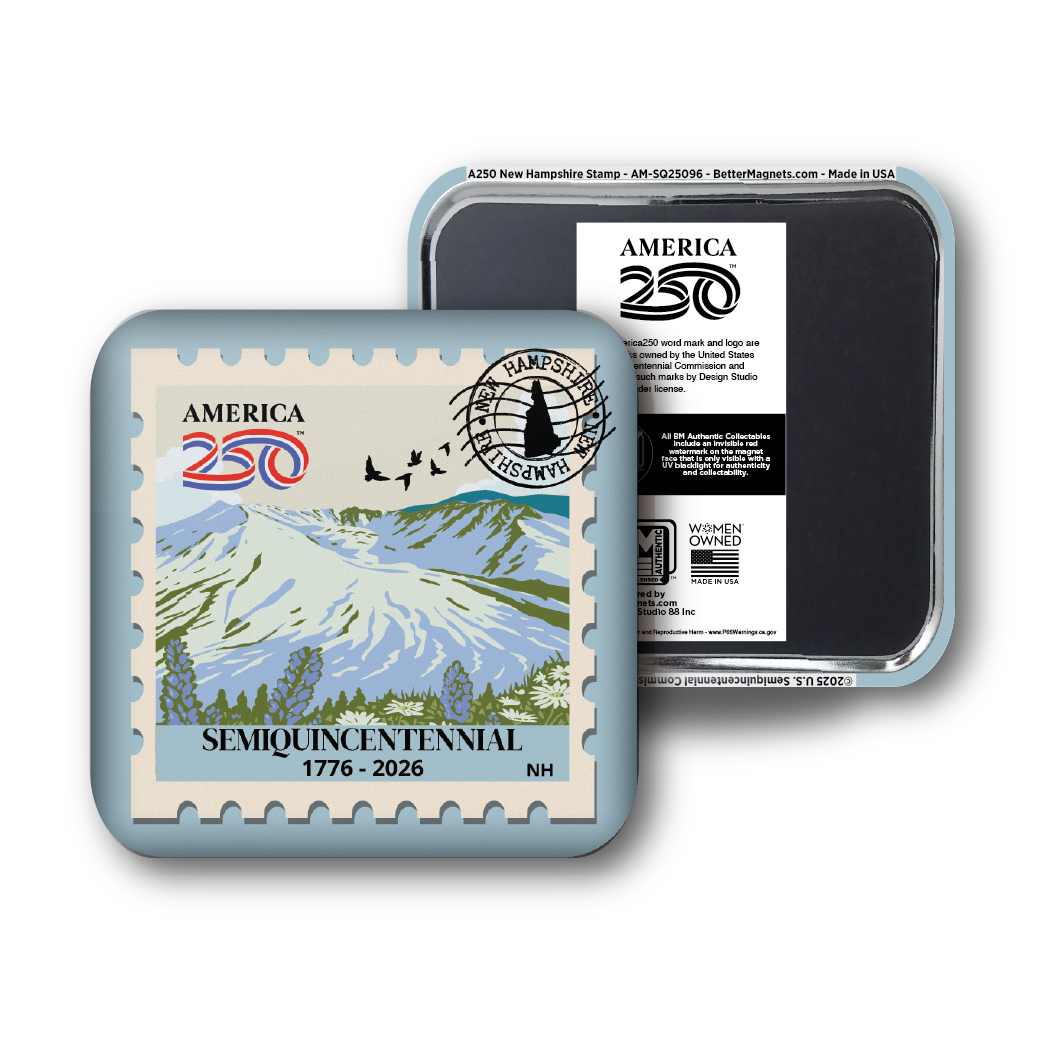 America250™ New Hampshire Stamp | Officially Licensed America250™