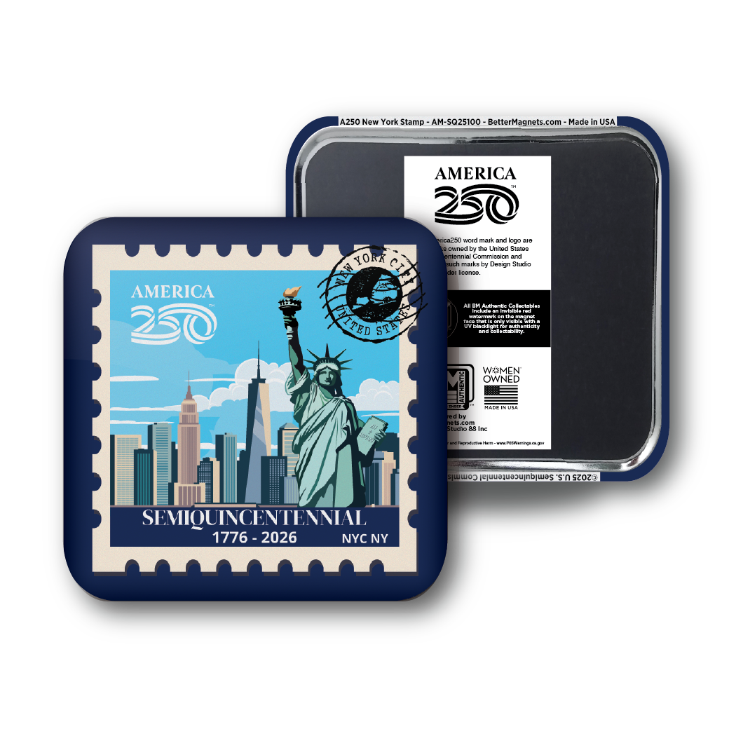 America250™ New York Stamp | Officially Licensed America250™