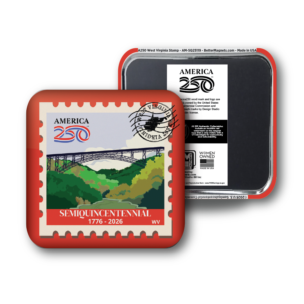 America250™ West Virginia Stamp | Officially Licensed America250™