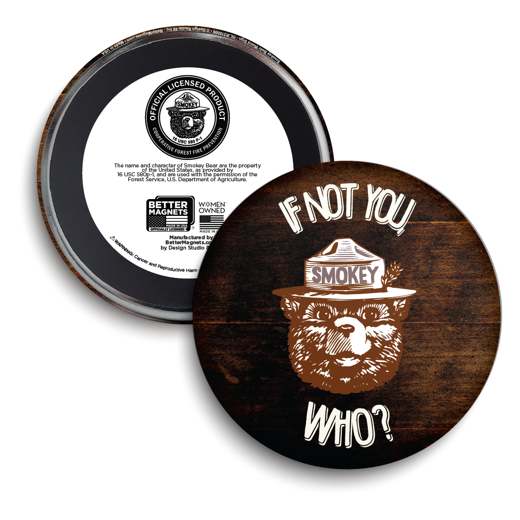 Smokey Bear Wood Sign | Officially Licensed Smokey Bear