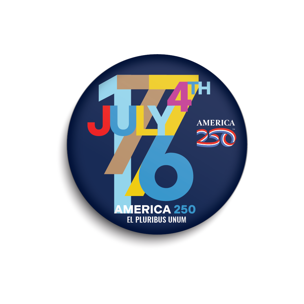 July 4Th 1776 Badge | Officially Licensed America250™