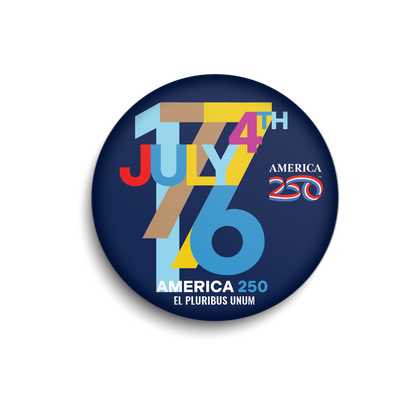 July 4Th 1776 Badge | Officially Licensed America250™