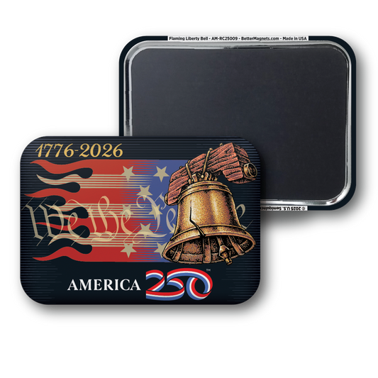 Flaming Liberty Bell | Officially Licensed America250™