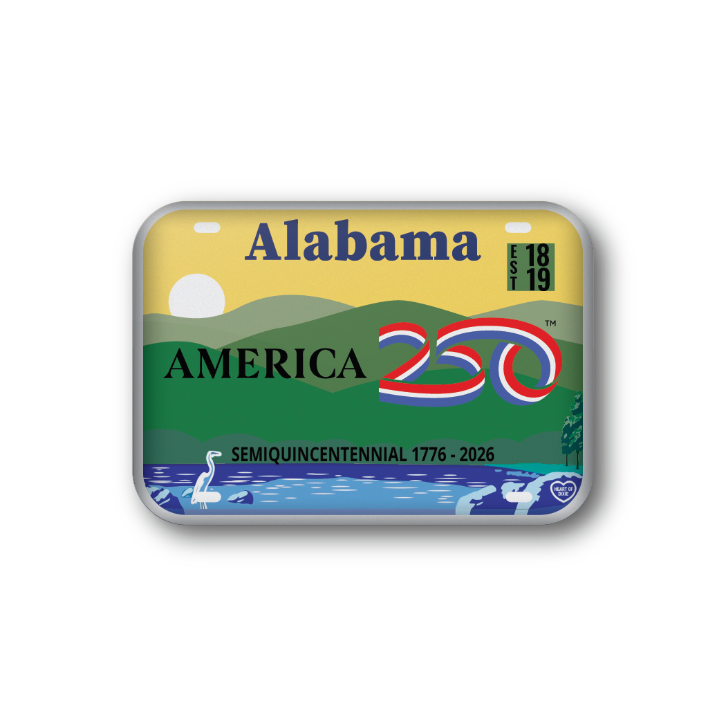 Alabama 250 License Plate | Officially Licensed America250™