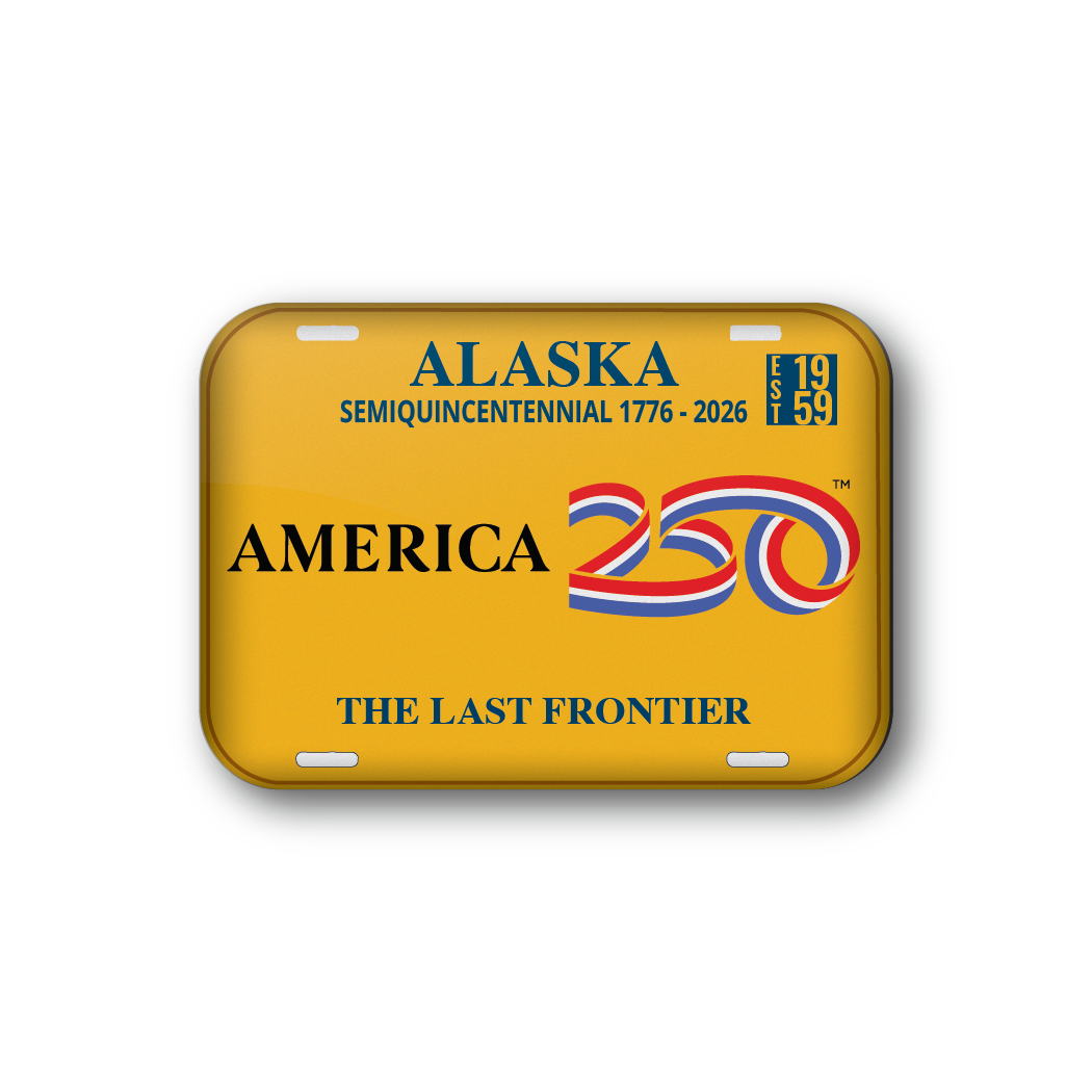 Alaska 250 License Plate | Officially Licensed America250™