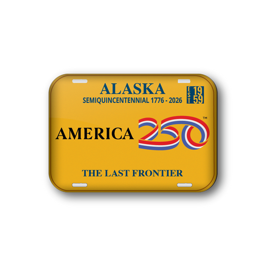 Alaska 250 License Plate | Officially Licensed America250™