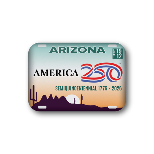 Arizona 250 License Plate | Officially Licensed America250™