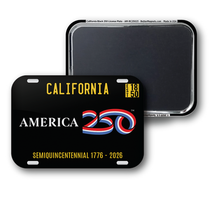 California Black 250 License Plate | Officially Licensed America250™