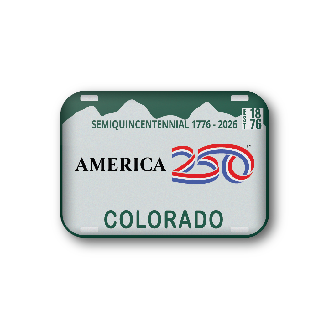 Colorado 250 License Plate | Officially Licensed America250™