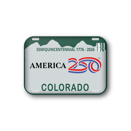 Colorado 250 License Plate | Officially Licensed America250™