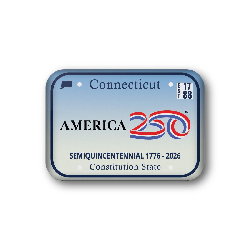 Connecticut 250 License Plate | Officially Licensed America250™