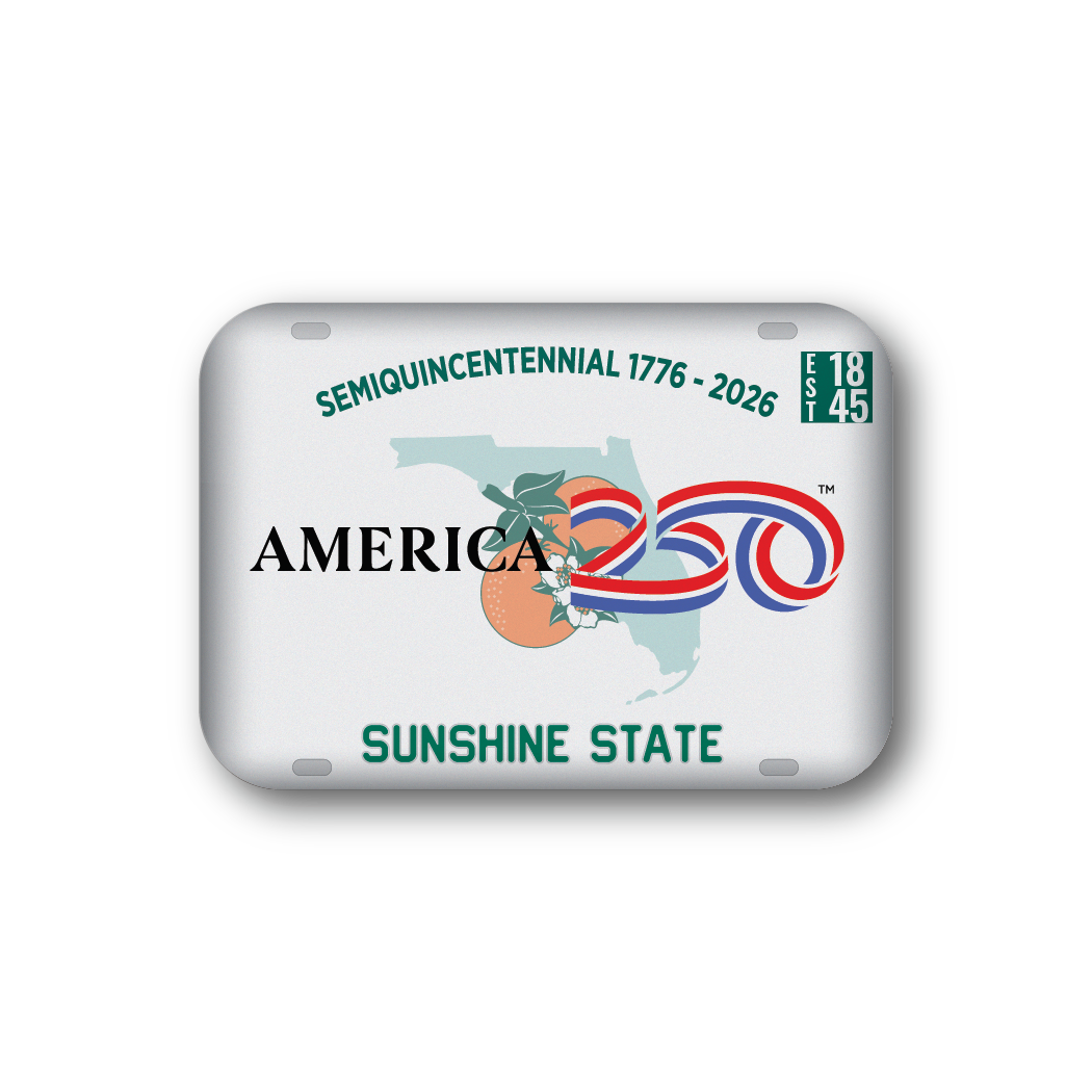Florida 250 License Plate | Officially Licensed America250™