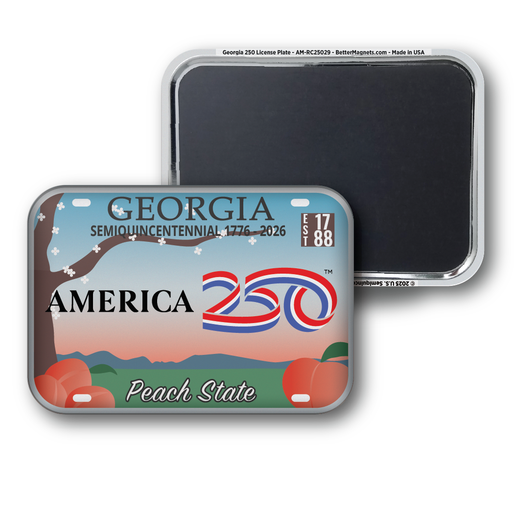 Georgia 250 License Plate | Officially Licensed America250™