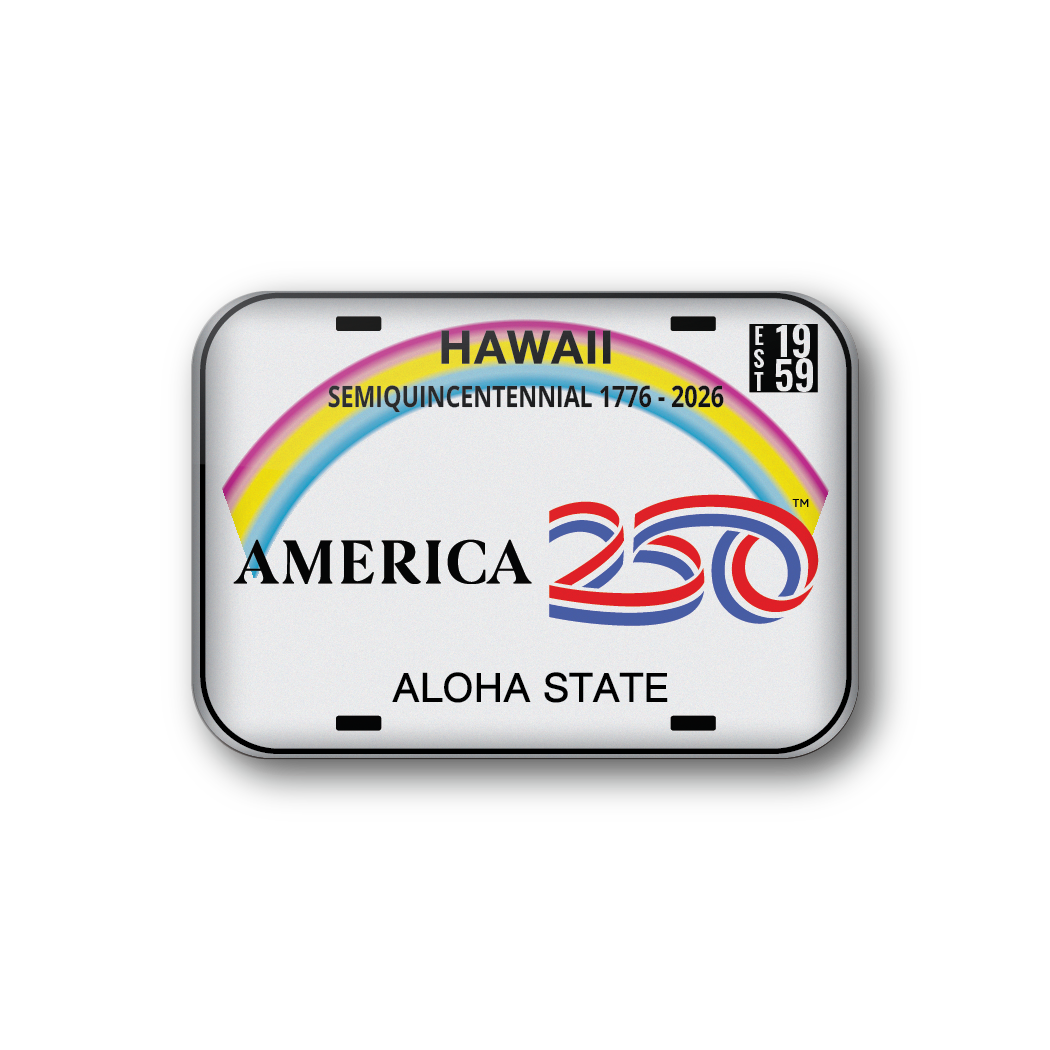 Hawaii 250 License Plate | Officially Licensed America250™