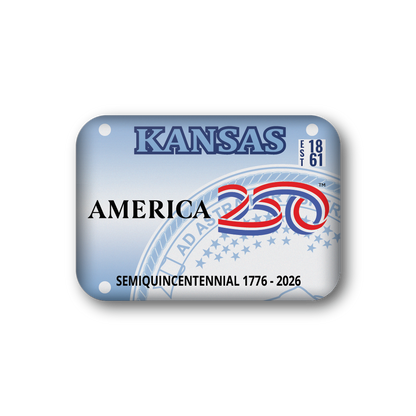 Kansas 250 License Plate | Officially Licensed America250™