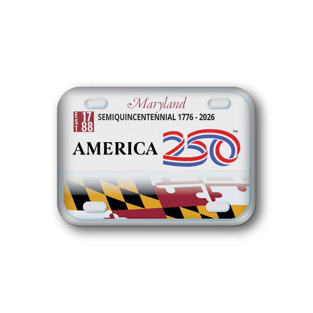 Maryland 250 License Plate | Officially Licensed America250™
