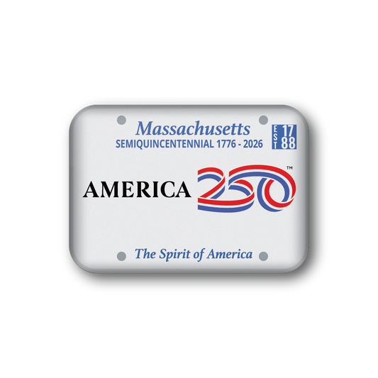 Massachusetts 250 License Plate | Officially Licensed America250™