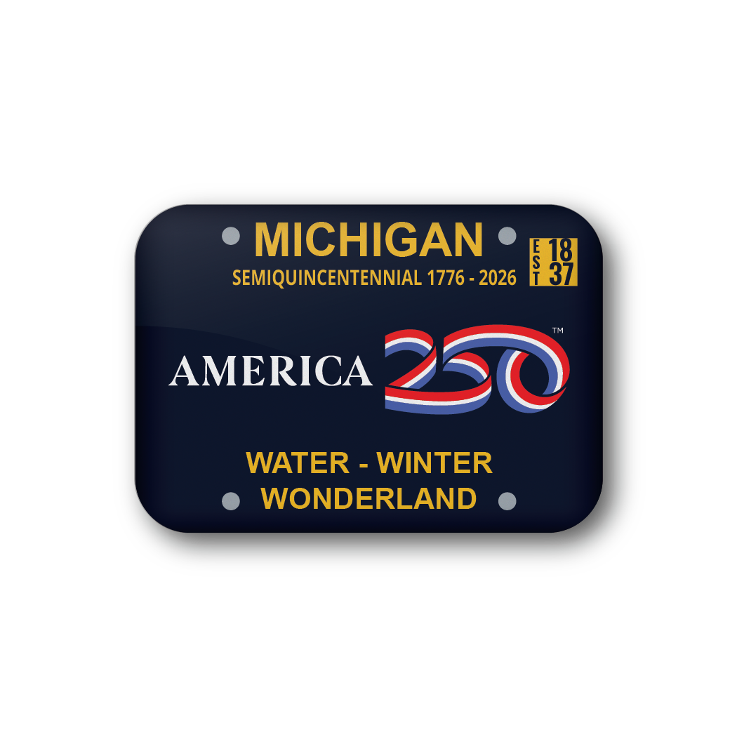 Michigan 250 License Plate | Officially Licensed America250™