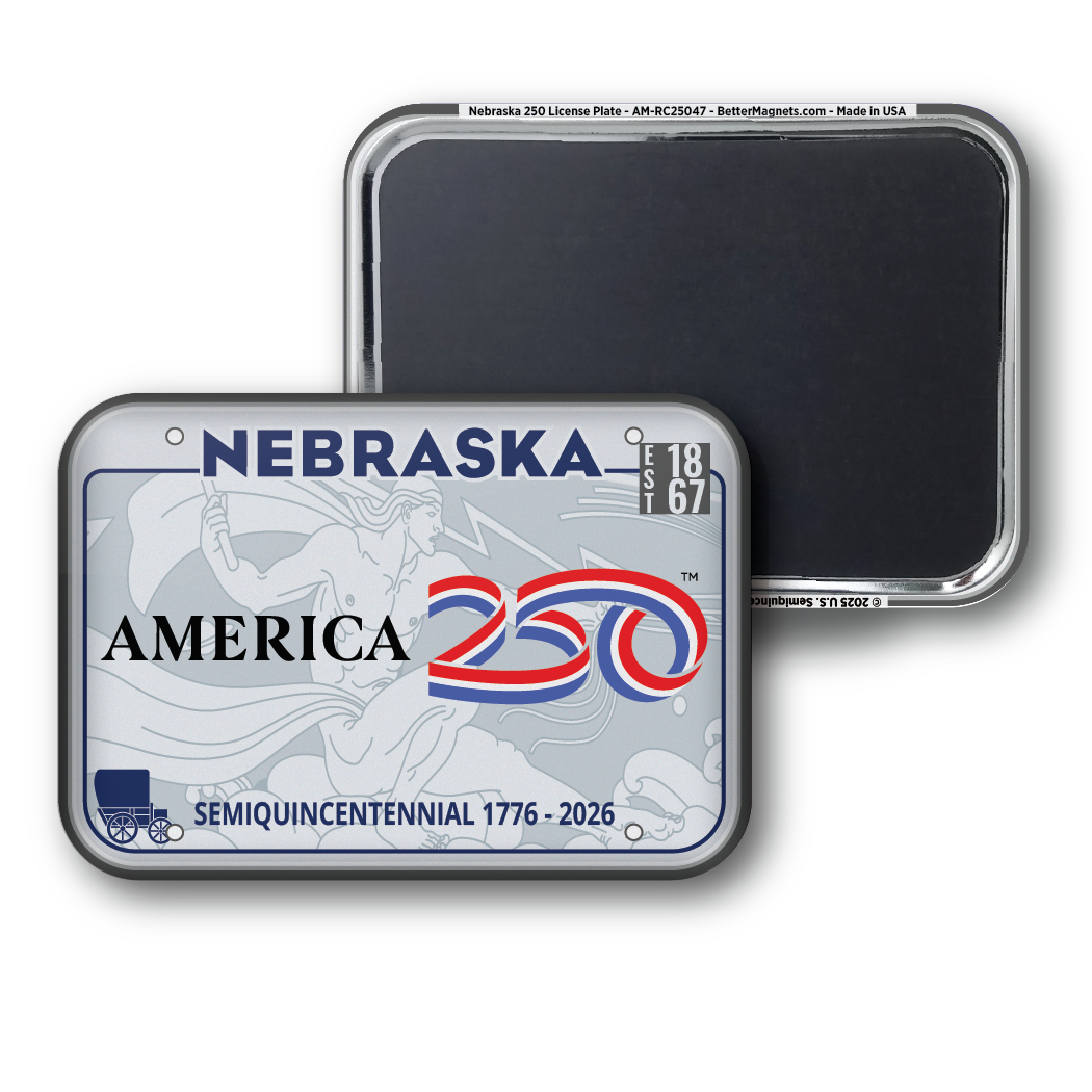 Nebraska 250 License Plate | Officially Licensed America250™