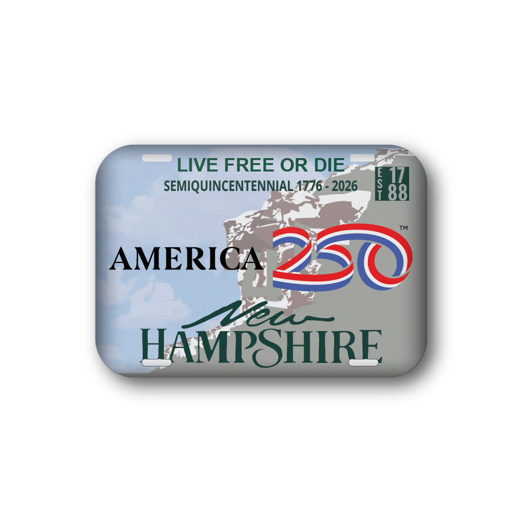 New Hampshire 250 License Plate | Officially Licensed America250™