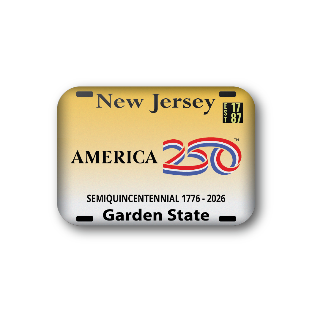 New Jersey 250 License Plate | Officially Licensed America250™