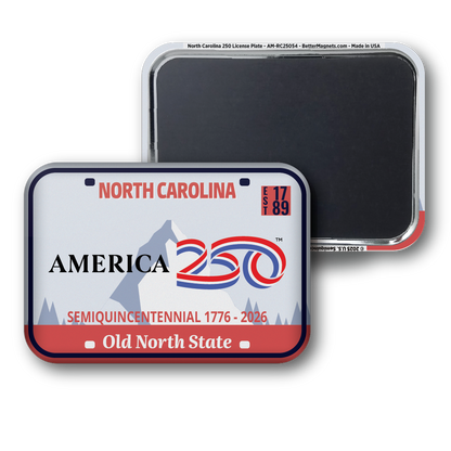 North Carolina 250 License Plate | Officially Licensed America250™