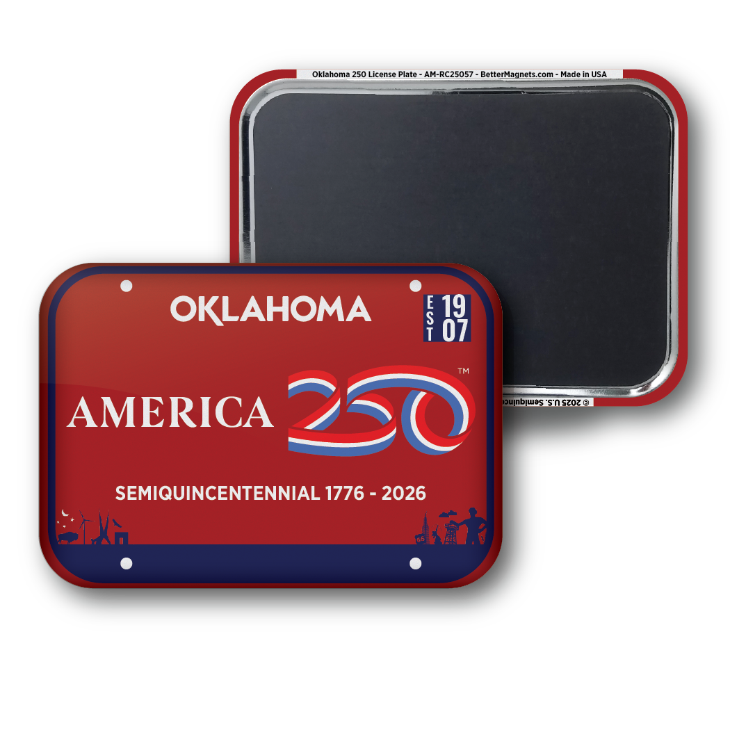 Oklahoma 250 License Plate | Officially Licensed America250™
