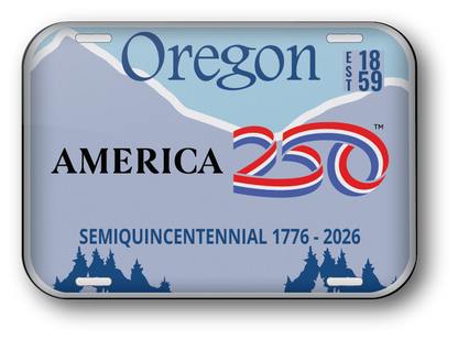 Oregon 250 License Plate | Officially Licensed America250™