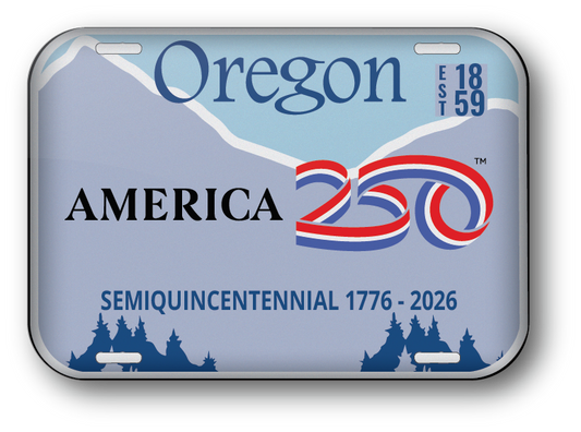 Oregon 250 License Plate | Officially Licensed America250™