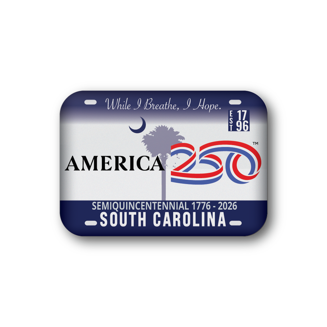 South Carolina 250 License Plate | Officially Licensed America250™