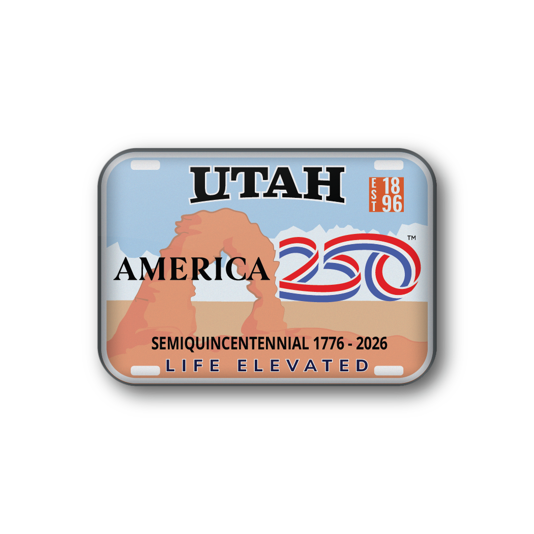 Utah 250 License Plate | Officially Licensed America250™