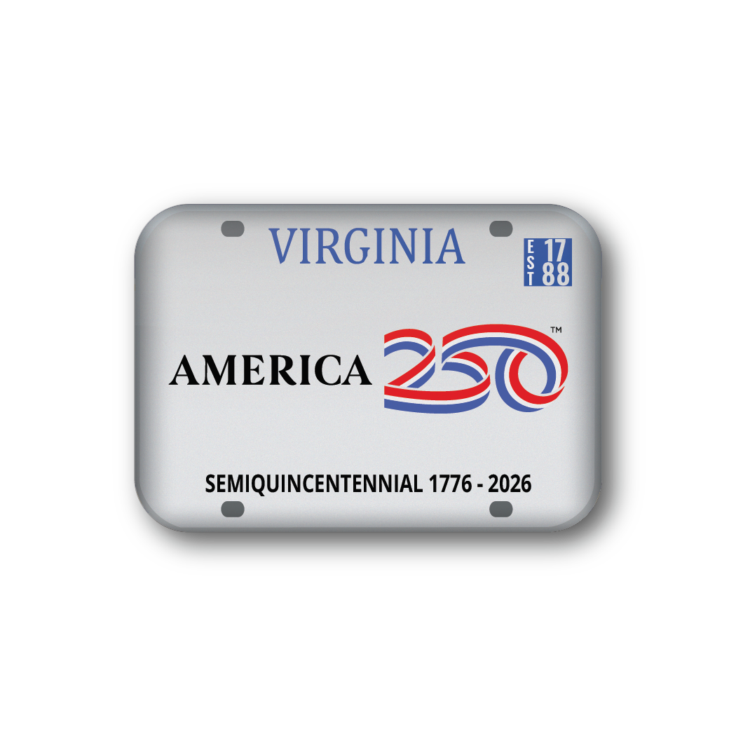 Virginia 250 License Plate | Officially Licensed America250™