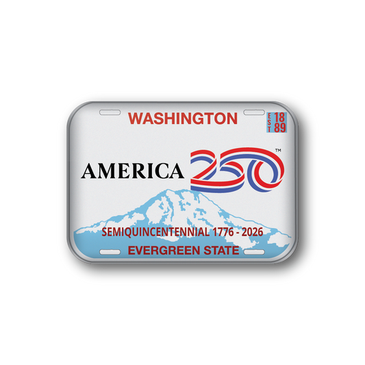 Washington 250 License Plate | Officially Licensed America250™