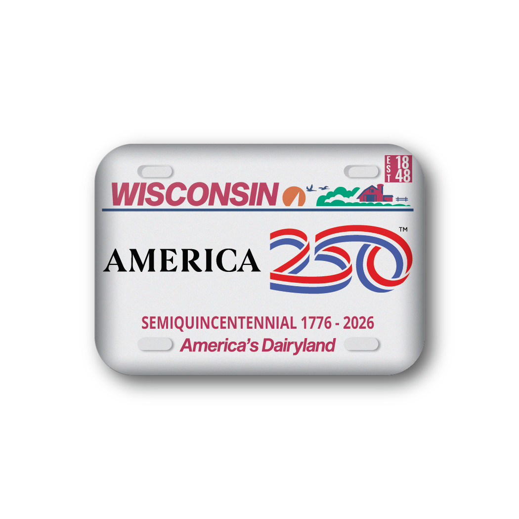 Wisconsin 250 License Plate | Officially Licensed America250™