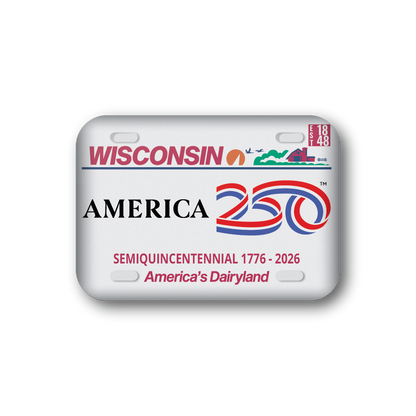 Wisconsin 250 License Plate | Officially Licensed America250™