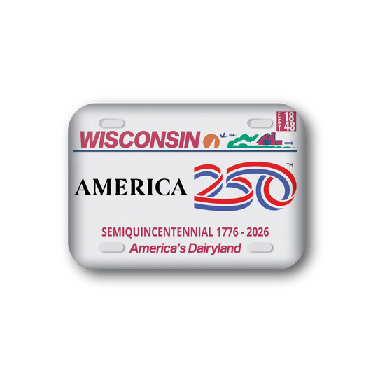 Wisconsin 250 License Plate | Officially Licensed America250™