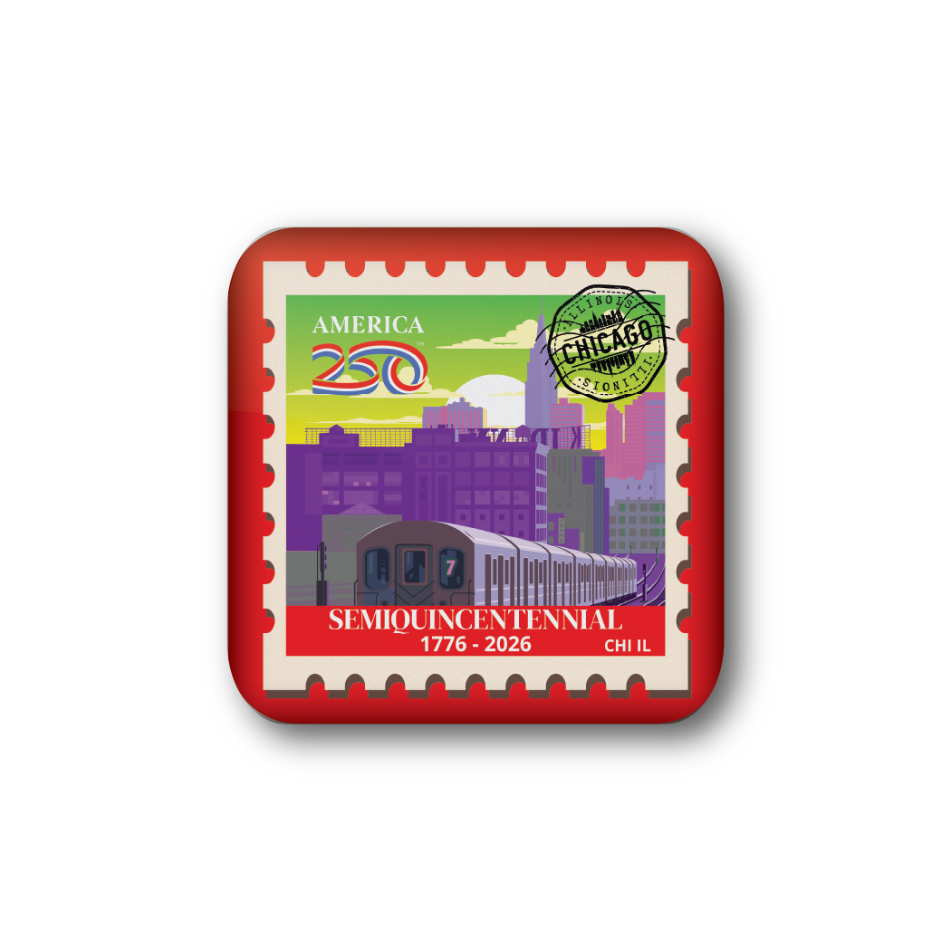 America250™ Chicago Stamp | Officially Licensed America250™
