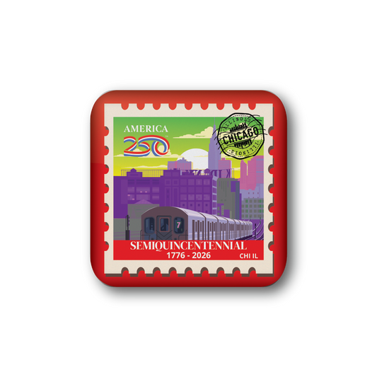 America250™ Chicago Stamp | Officially Licensed America250™