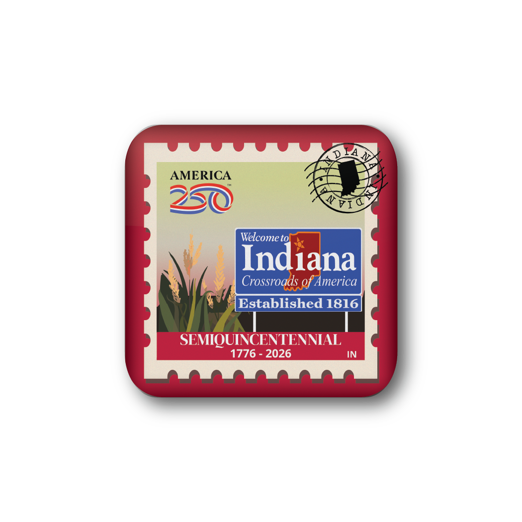 America250™ Indiana Stamp | Officially Licensed America250™