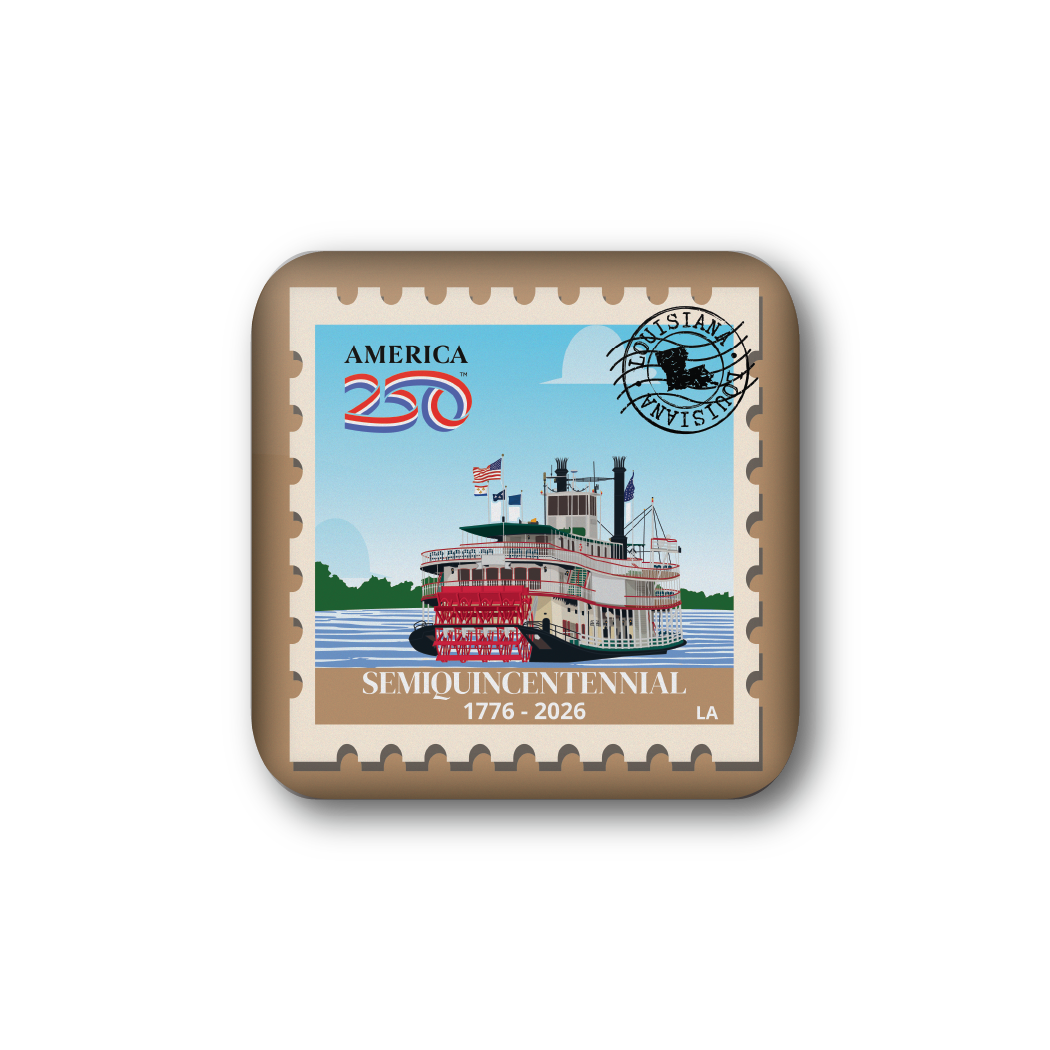 America250™ Louisiana Stamp | Officially Licensed America250™