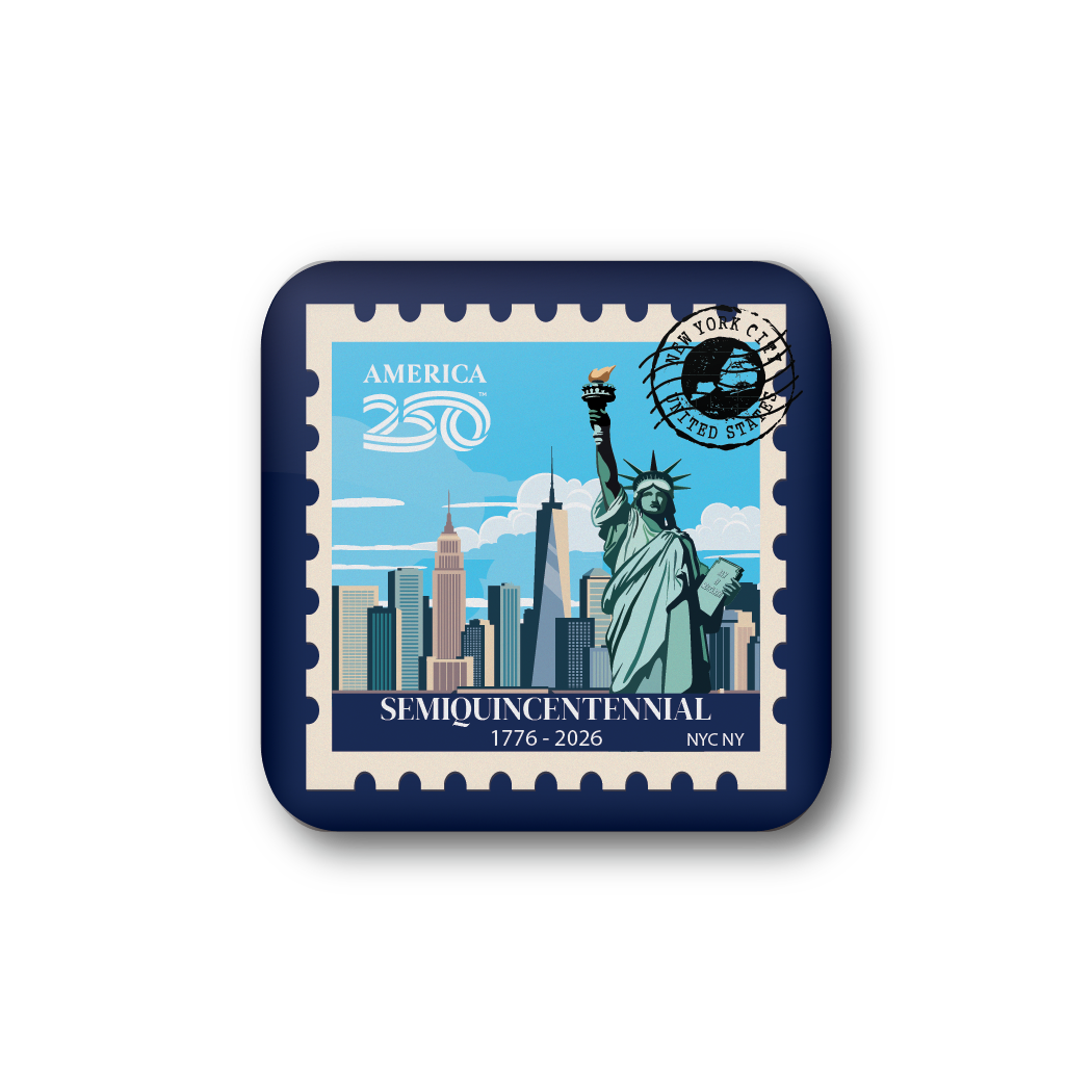 America250™ New York Stamp | Officially Licensed America250™