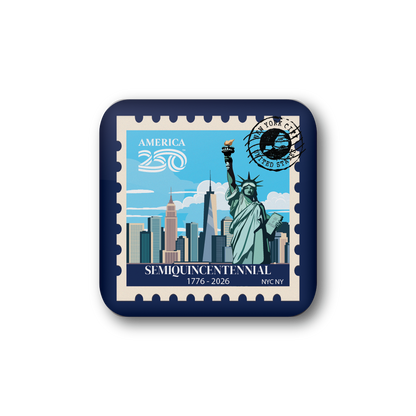 America250™ New York Stamp | Officially Licensed America250™