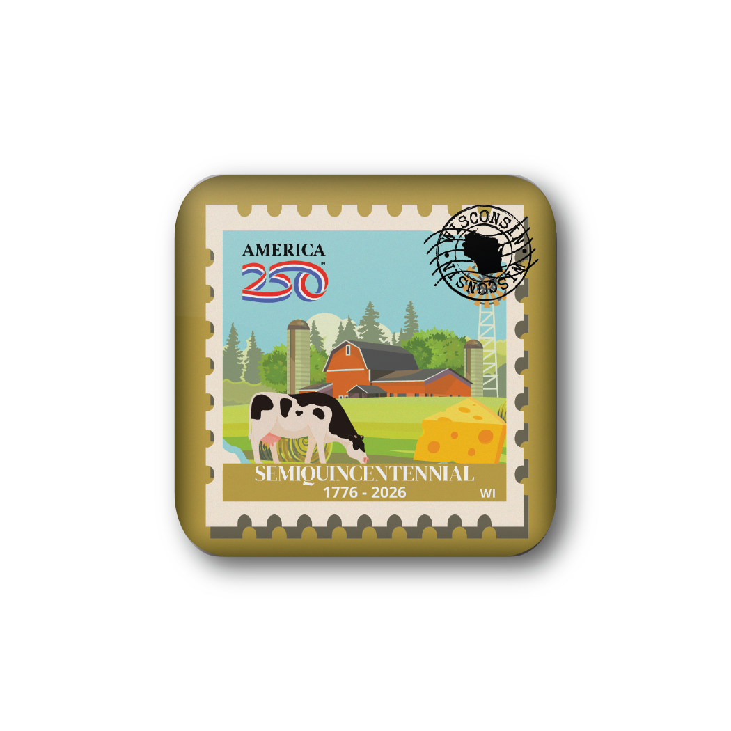 America250™ Wisconsin Stamp | Officially Licensed America250™