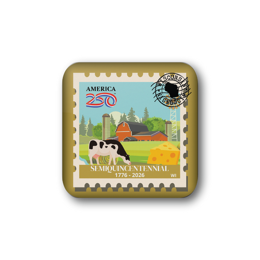America250™ Wisconsin Stamp | Officially Licensed America250™