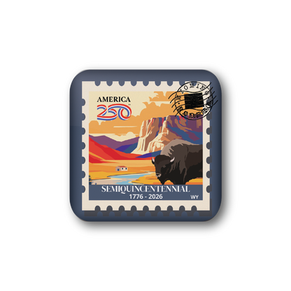 America250™ Wyoming Stamp | Officially Licensed America250™